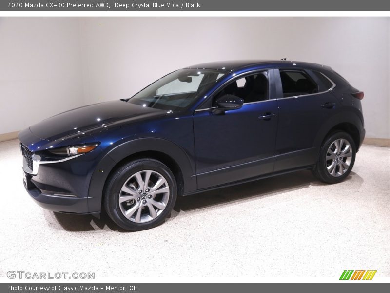 Deep Crystal Blue Mica / Black 2020 Mazda CX-30 Preferred AWD