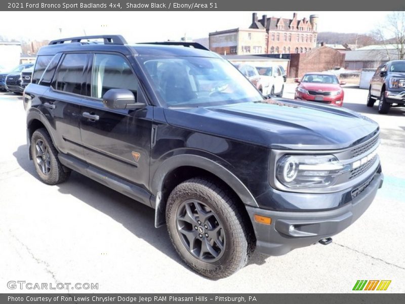 Shadow Black / Ebony/Area 51 2021 Ford Bronco Sport Badlands 4x4