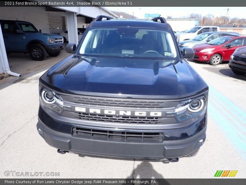 Shadow Black / Ebony/Area 51 2021 Ford Bronco Sport Badlands 4x4