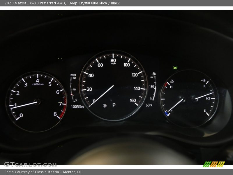 Deep Crystal Blue Mica / Black 2020 Mazda CX-30 Preferred AWD