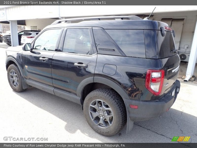 Shadow Black / Ebony/Area 51 2021 Ford Bronco Sport Badlands 4x4