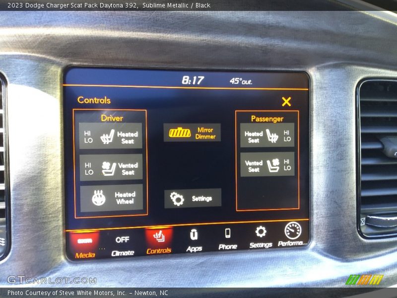 Controls of 2023 Charger Scat Pack Daytona 392