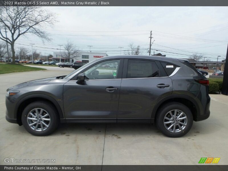 Machine Gray Metallic / Black 2023 Mazda CX-5 S Select AWD