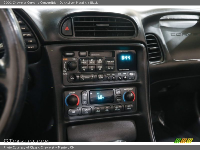 Controls of 2001 Corvette Convertible