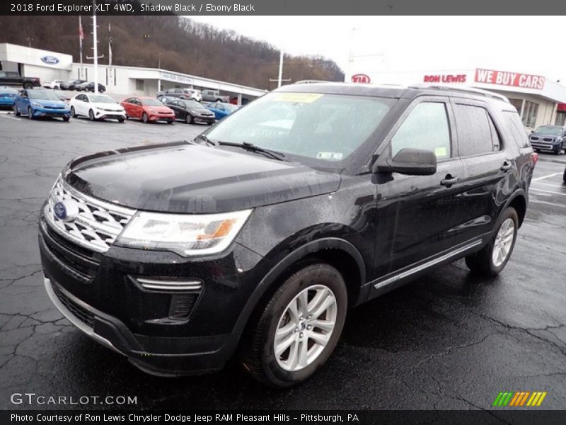 Shadow Black / Ebony Black 2018 Ford Explorer XLT 4WD