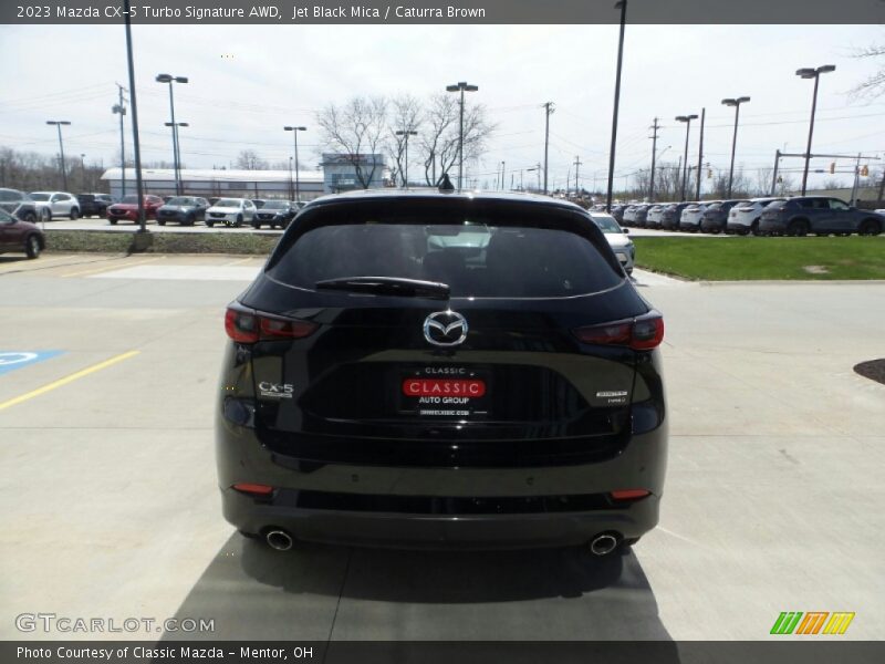 Jet Black Mica / Caturra Brown 2023 Mazda CX-5 Turbo Signature AWD