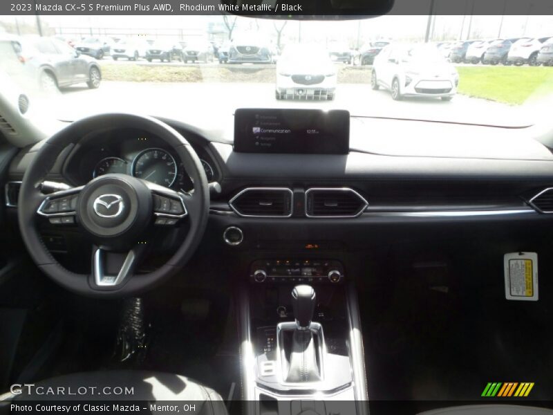 Rhodium White Metallic / Black 2023 Mazda CX-5 S Premium Plus AWD