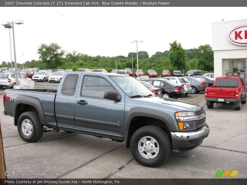 Blue Granite Metallic / Medium Pewter 2007 Chevrolet Colorado LT Z71 Extended Cab 4x4