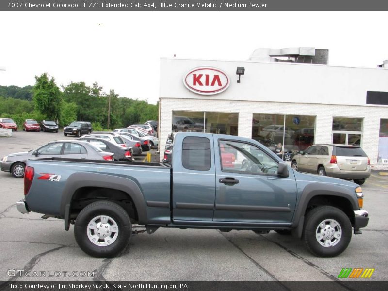 Blue Granite Metallic / Medium Pewter 2007 Chevrolet Colorado LT Z71 Extended Cab 4x4