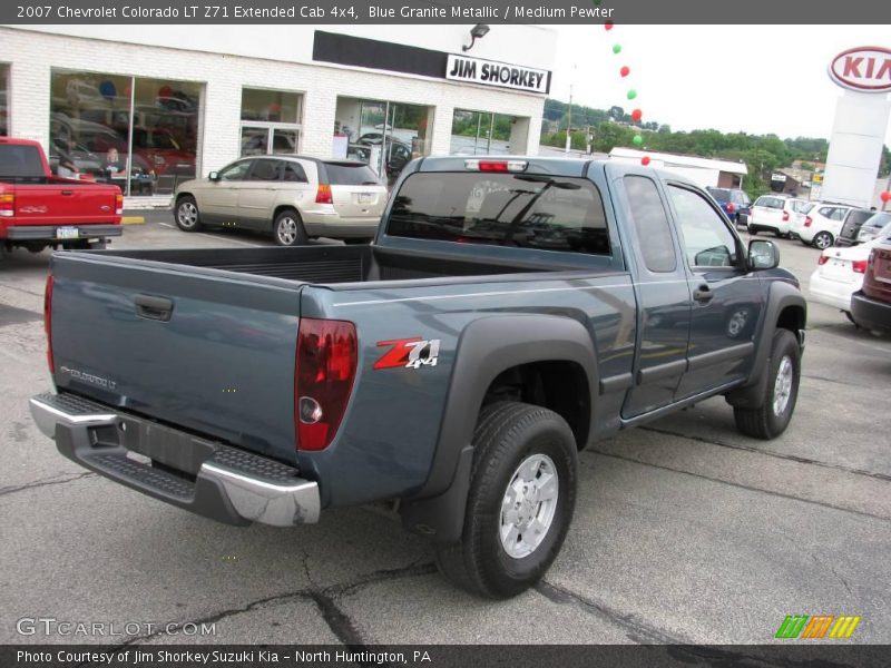 Blue Granite Metallic / Medium Pewter 2007 Chevrolet Colorado LT Z71 Extended Cab 4x4