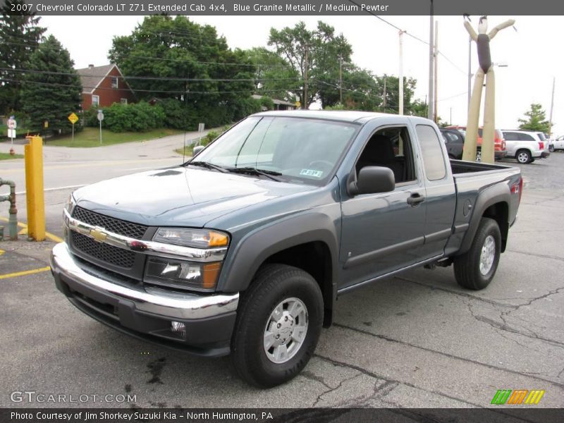 Blue Granite Metallic / Medium Pewter 2007 Chevrolet Colorado LT Z71 Extended Cab 4x4
