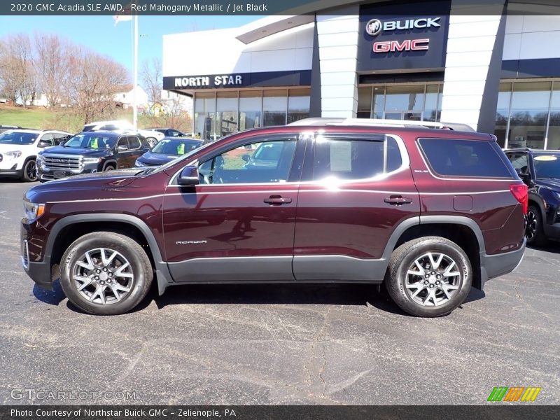 Red Mahogany Metallic / Jet Black 2020 GMC Acadia SLE AWD