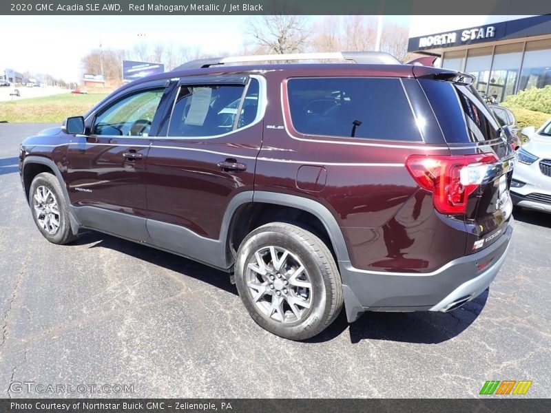 Red Mahogany Metallic / Jet Black 2020 GMC Acadia SLE AWD