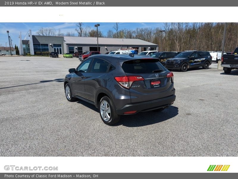 Modern Steel Metallic / Black 2019 Honda HR-V EX AWD