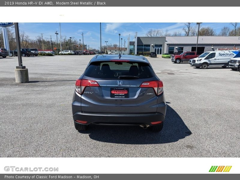 Modern Steel Metallic / Black 2019 Honda HR-V EX AWD