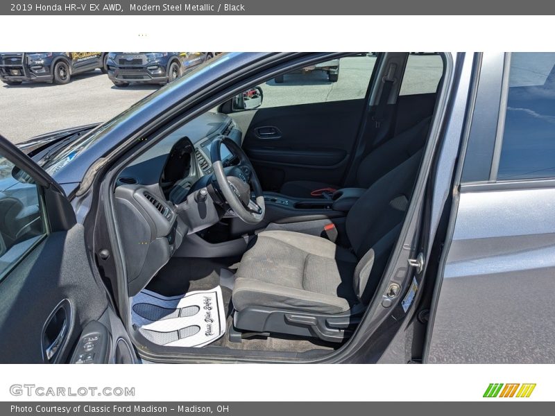 Modern Steel Metallic / Black 2019 Honda HR-V EX AWD