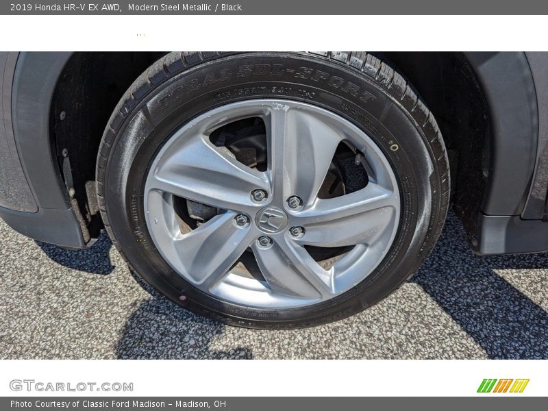 Modern Steel Metallic / Black 2019 Honda HR-V EX AWD