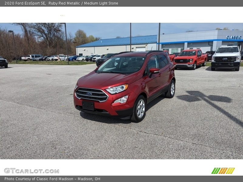 Ruby Red Metallic / Medium Light Stone 2020 Ford EcoSport SE