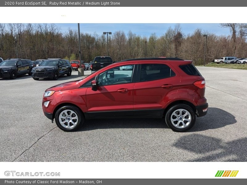 Ruby Red Metallic / Medium Light Stone 2020 Ford EcoSport SE