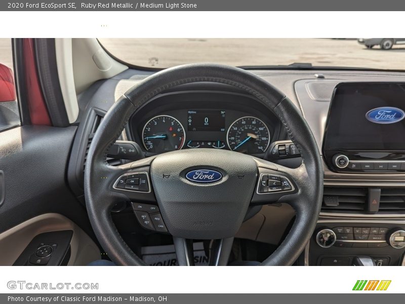 Ruby Red Metallic / Medium Light Stone 2020 Ford EcoSport SE