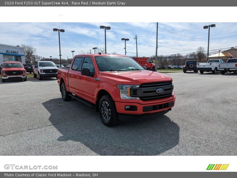 Race Red / Medium Earth Gray 2020 Ford F150 XLT SuperCrew 4x4