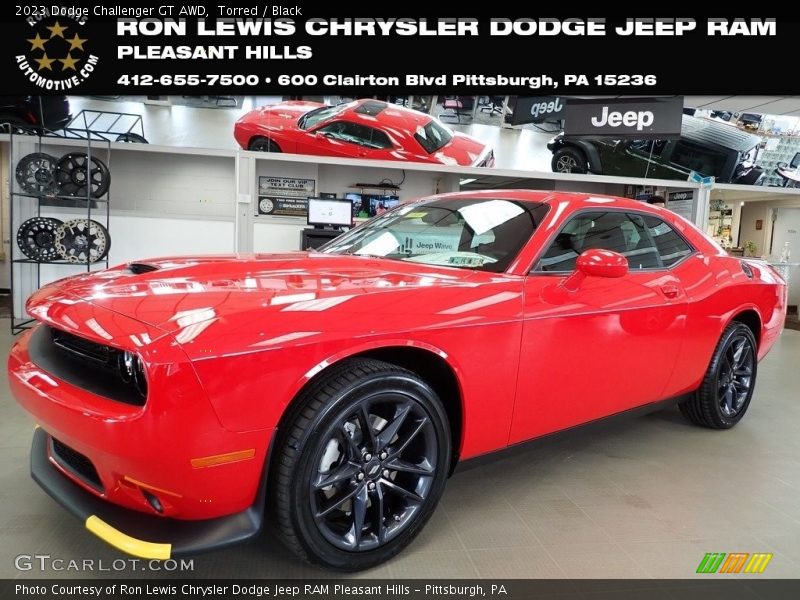 Torred / Black 2023 Dodge Challenger GT AWD