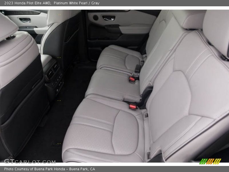 Platinum White Pearl / Gray 2023 Honda Pilot Elite AWD