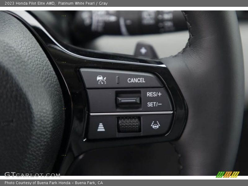 Platinum White Pearl / Gray 2023 Honda Pilot Elite AWD