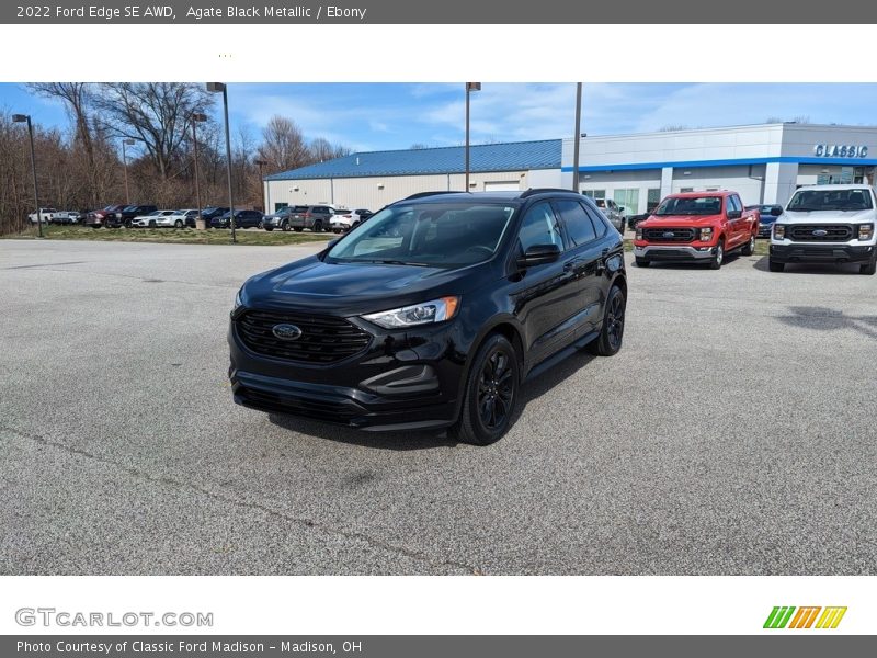 Agate Black Metallic / Ebony 2022 Ford Edge SE AWD