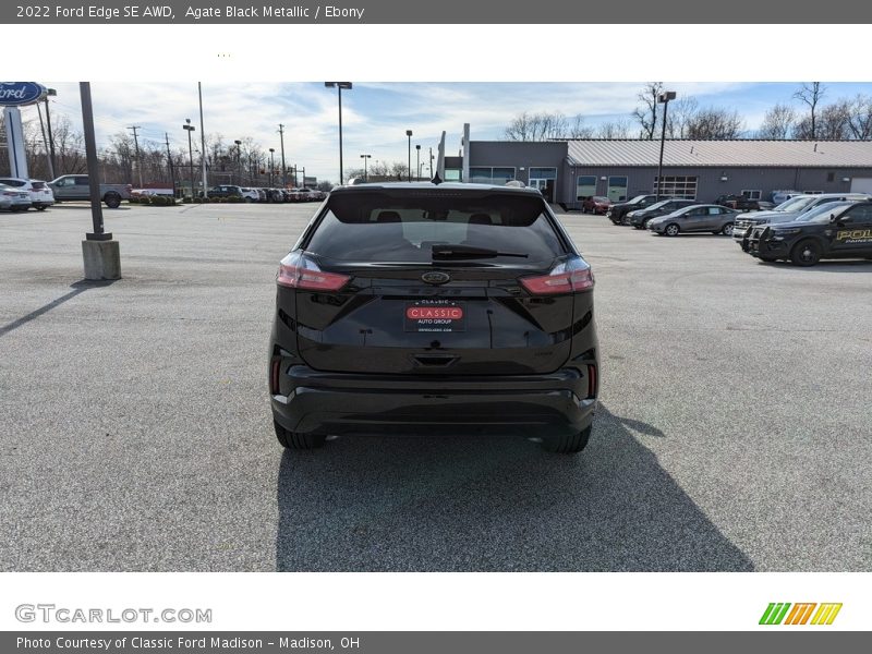 Agate Black Metallic / Ebony 2022 Ford Edge SE AWD