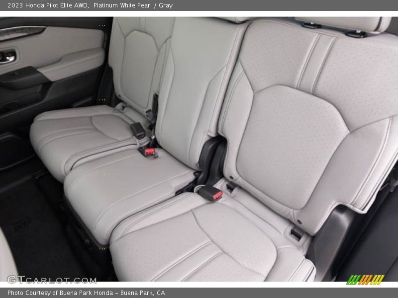 Platinum White Pearl / Gray 2023 Honda Pilot Elite AWD