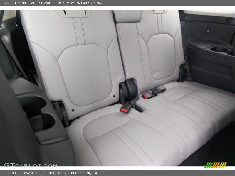 Platinum White Pearl / Gray 2023 Honda Pilot Elite AWD