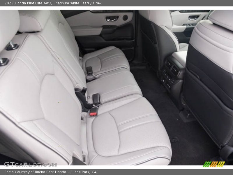 Platinum White Pearl / Gray 2023 Honda Pilot Elite AWD