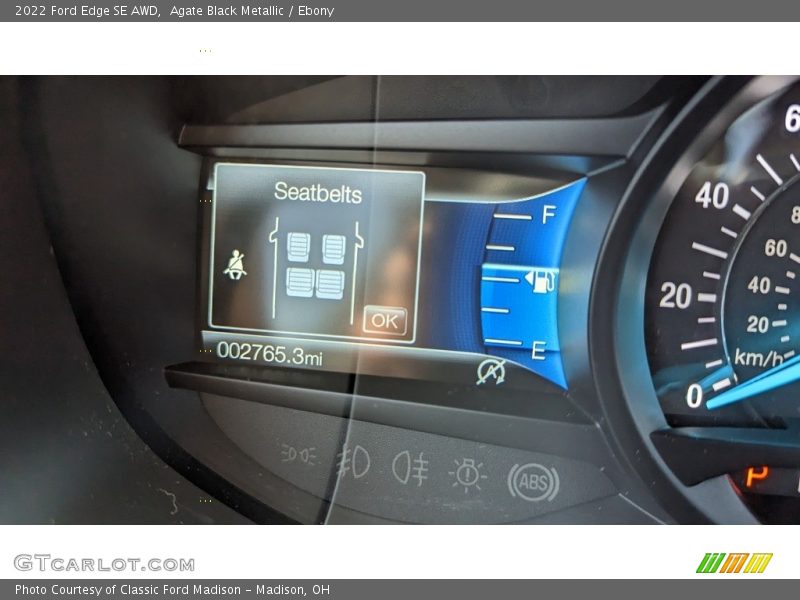 Agate Black Metallic / Ebony 2022 Ford Edge SE AWD