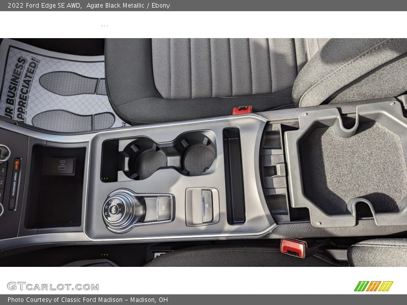 Agate Black Metallic / Ebony 2022 Ford Edge SE AWD