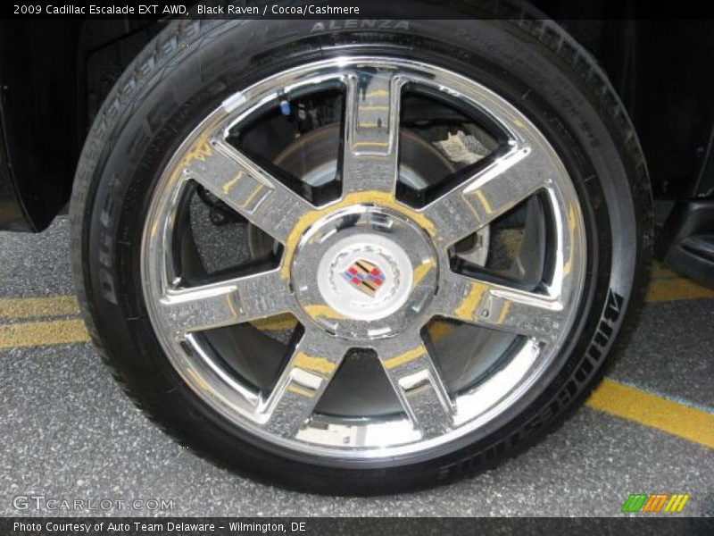 Black Raven / Cocoa/Cashmere 2009 Cadillac Escalade EXT AWD