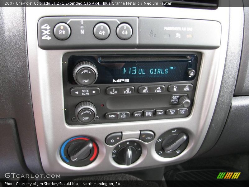 Blue Granite Metallic / Medium Pewter 2007 Chevrolet Colorado LT Z71 Extended Cab 4x4