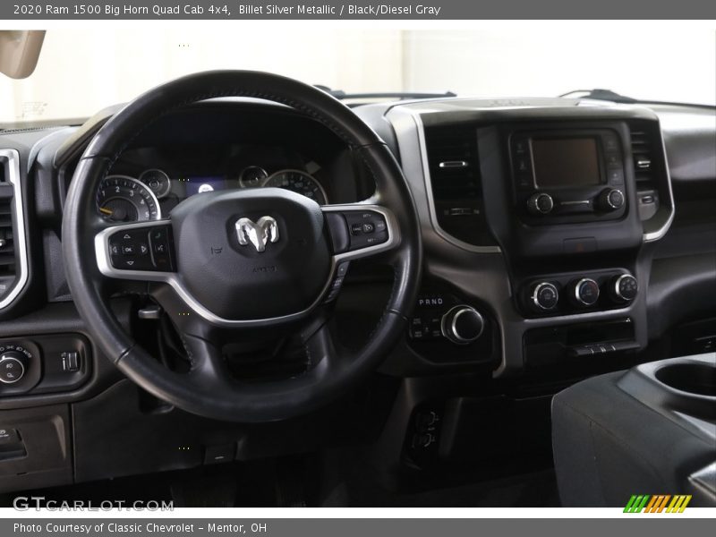 Billet Silver Metallic / Black/Diesel Gray 2020 Ram 1500 Big Horn Quad Cab 4x4