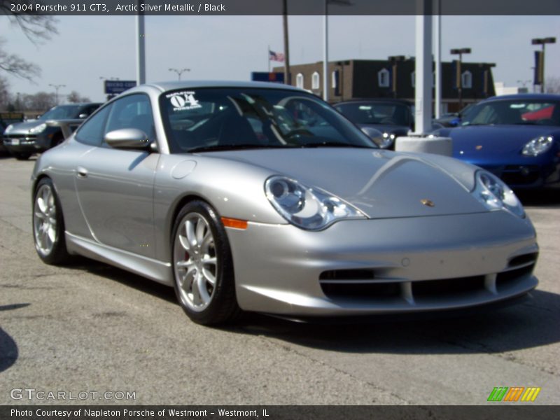 Arctic Silver Metallic / Black 2004 Porsche 911 GT3