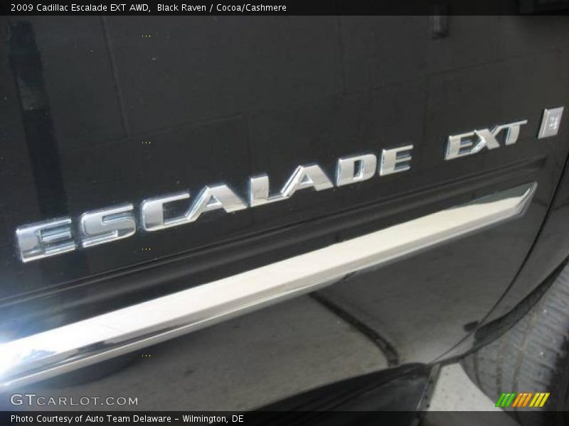 Black Raven / Cocoa/Cashmere 2009 Cadillac Escalade EXT AWD