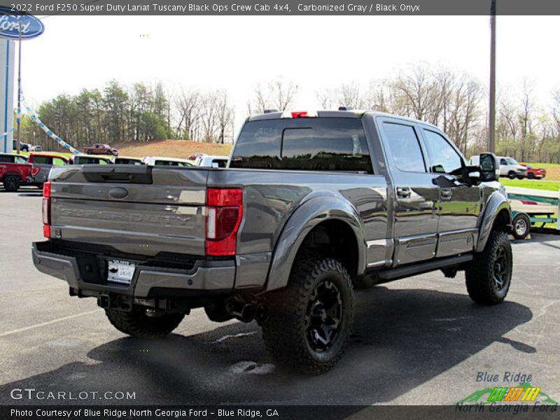 Carbonized Gray / Black Onyx 2022 Ford F250 Super Duty Lariat Tuscany Black Ops Crew Cab 4x4