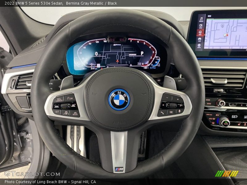 Bernina Gray Metallic / Black 2022 BMW 5 Series 530e Sedan