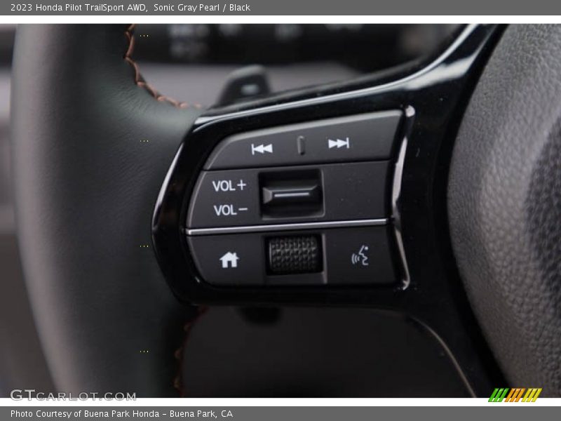 Sonic Gray Pearl / Black 2023 Honda Pilot TrailSport AWD