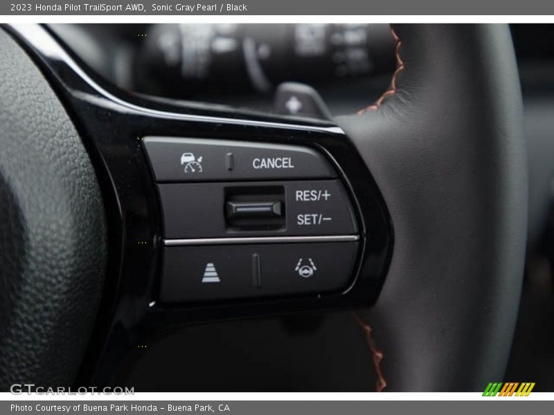 Sonic Gray Pearl / Black 2023 Honda Pilot TrailSport AWD