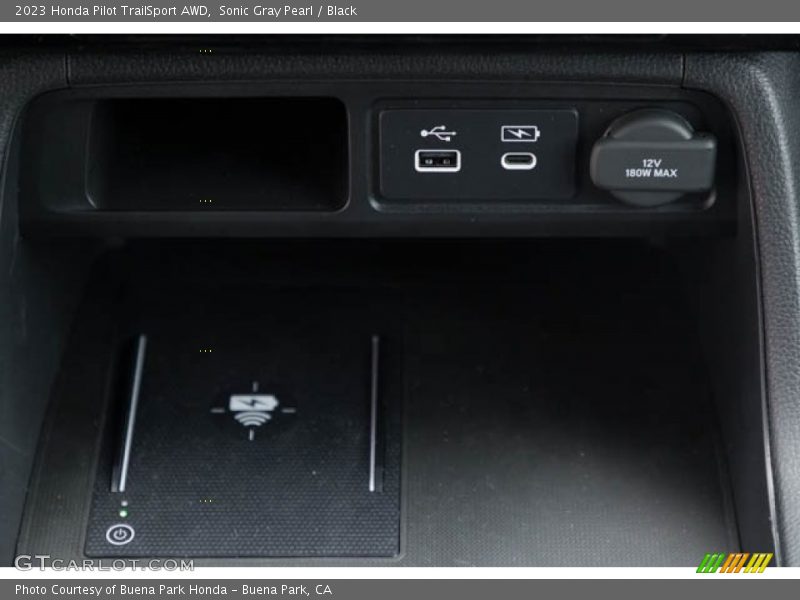 Sonic Gray Pearl / Black 2023 Honda Pilot TrailSport AWD