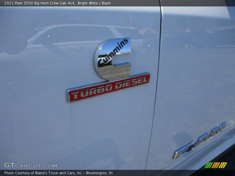 Bright White / Black 2021 Ram 3500 Big Horn Crew Cab 4x4