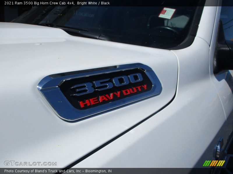 Bright White / Black 2021 Ram 3500 Big Horn Crew Cab 4x4