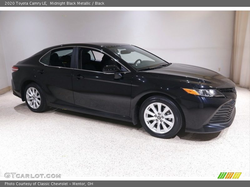 Midnight Black Metallic / Black 2020 Toyota Camry LE