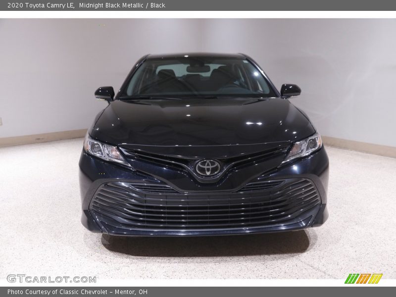 Midnight Black Metallic / Black 2020 Toyota Camry LE