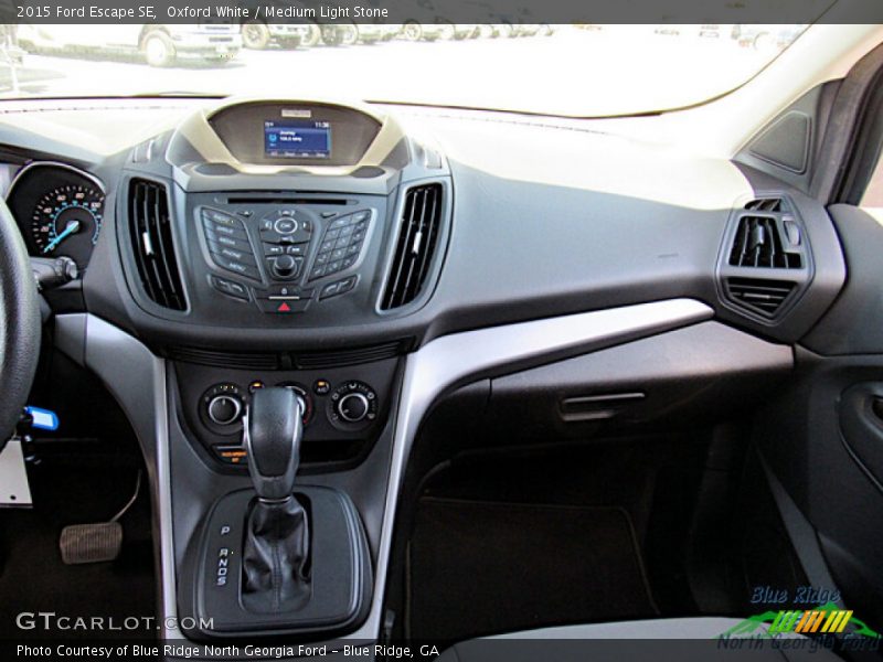 Oxford White / Medium Light Stone 2015 Ford Escape SE